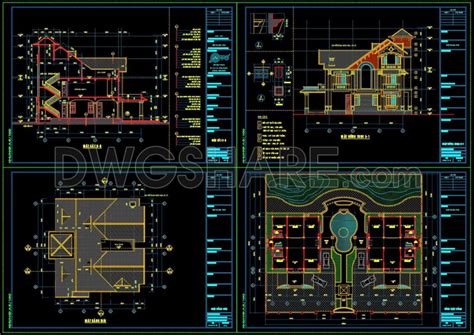 House Drawing Using AutoCAD 2007 3D 的图像结果