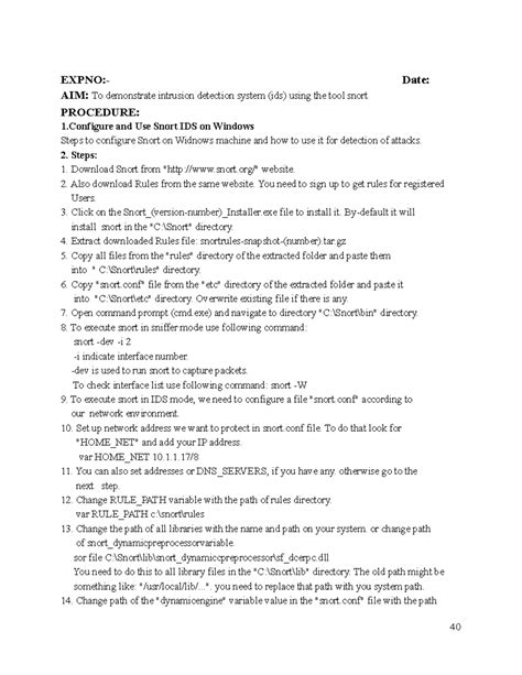 Exp9 cns - Cryptographic networks and security involve the use of ...