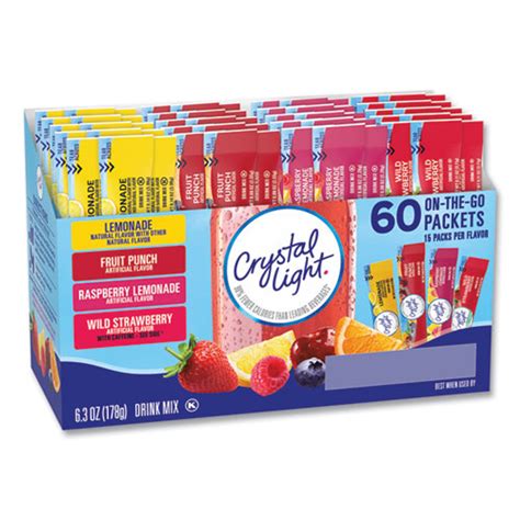 Crystal Light Variety Pack, Assorted Flavors, 60/pack