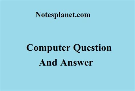 Image result for Computer Question Answer