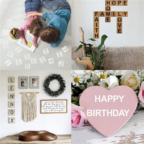 Buy 5 Inch Letter Stencils and Numbers, 36 Pcs Alphabet Art Craft ...