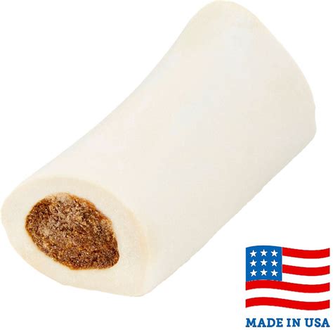 BONES & CHEWS Made in USA Peanut Butter Flavored Filled Bone Dog Treats ...
