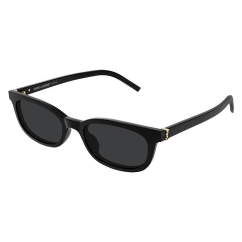 Saint Laurent SL M160-001 All-Black Luxury Sunglasses – Vision Point ...
