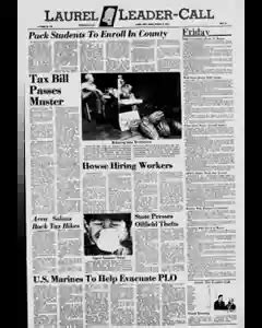 Laurel Leader Call Newspaper Archives, Aug 20, 1982, p. 1