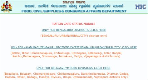 ahara.kar.nic.in Ration Card Status (DBT), Karnataka New/Existing ...