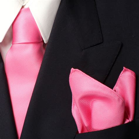 Pink Royal Silk Tie And Pocket Square Set