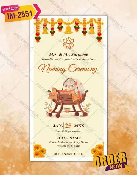 Naming Ceremony Invitation – VideoGiri