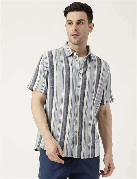 Buy Relaxed Fit Solid Half Sleeves Shirt at Marks & Spencer
