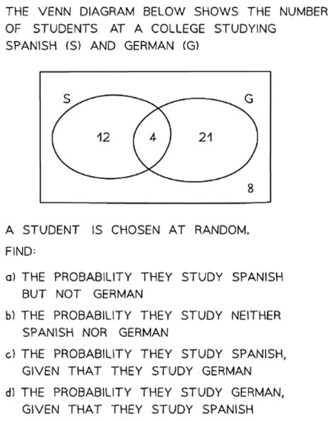 Probability and Venn Diagrams - Mathematics for GCSE/IGCSE - Class 10 ...