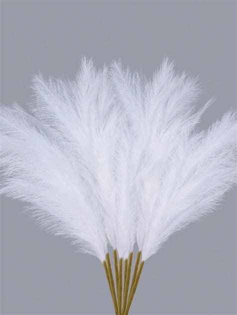 20/10/5 Pcs Of White Artificial Pampas Grass, 21.27 Inch/54cm Tall ...