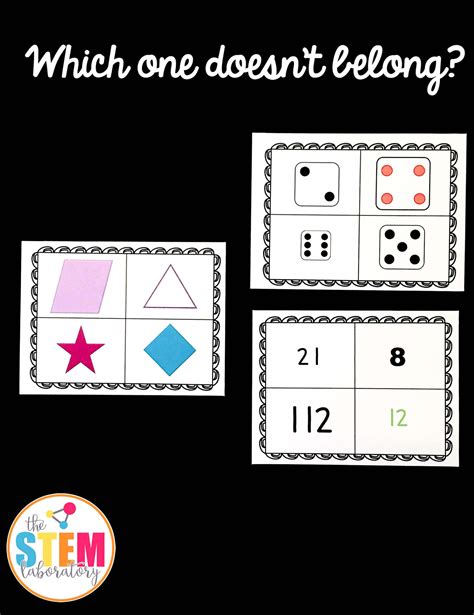 Which One Doesn't Belong? Cards | Which one doesnt belong, Math time ...