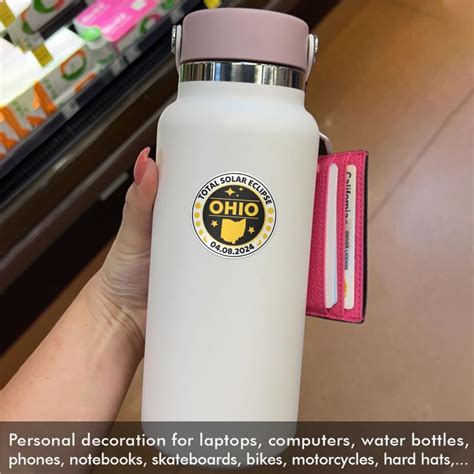 HUVITEE Total Solar Eclipse Ohio Stickers America Total India | Ubuy