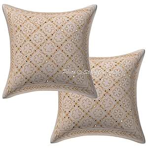 Buy Stylo Culture Decorative Cotton Cushion Covers 16 Inch x 16 Inch ...