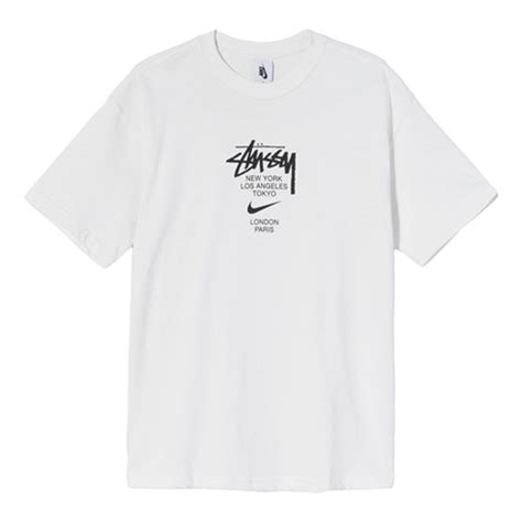 Stussy x Nike T Unisex White T-shirts DD3343-121 (Size: US L) | Nike t ...