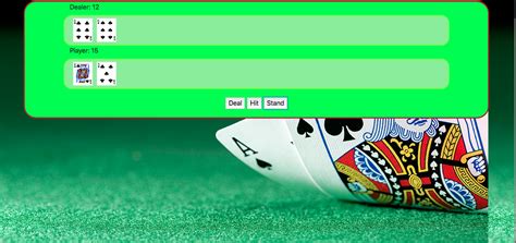 Blackjack JavaScript 的图像结果