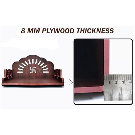 Junco MDF Small Wooden Temple/Wall Shelves/sinhasan/Pooja Stand – Junco ...