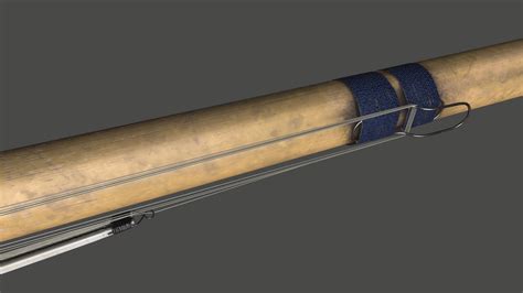 Bamboo Fishing Rod - 3D Model by Grishmanovskij Anton