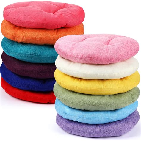 Geelin Tatuo 12 Pcs 15.7 Inch Round Floor Seat Cushions Floor Pillow ...
