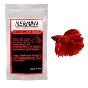 Premier Plants Aquarium Fish Colour Enhancer Feed Merman Carophyll Red ...