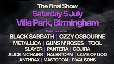 Tool, Guns N' Roses and Rival Sons added to Black Sabbath's Back To The ...