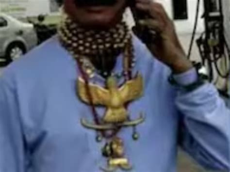Telangana Man Gains Stardom With 2 kg Gold Necklace