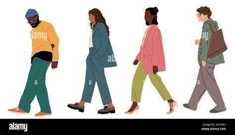 Business People Walking From Side View 的图像结果