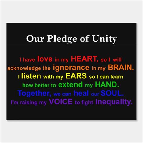 Image result for Unity Pledge Card