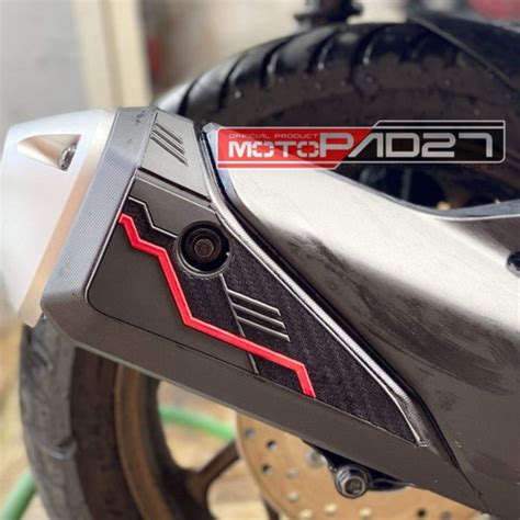 Jual Stiker 3D Timbul Cover Knalpot New Vario 160 Karet Rubber Premium ...
