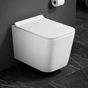Clay Plus Premium Grade Ceramic Water Closet Western Wall Mount Toilet ...