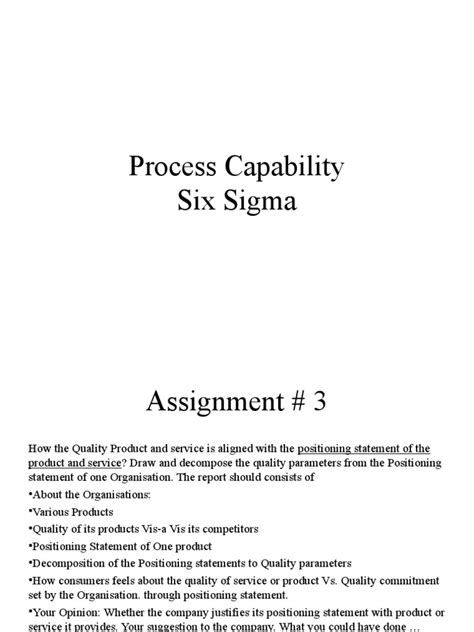 Process Capability and Six Sigma | PDF | Six Sigma | Standard Deviation