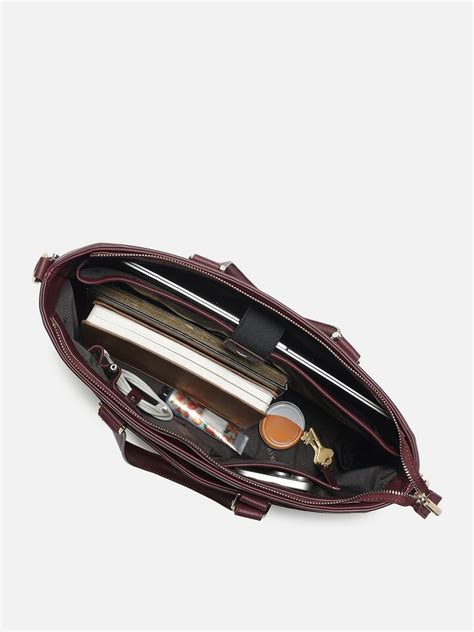 Noa Dark Cherry Work Bag by IRTH | House Of Titan | Shop Online