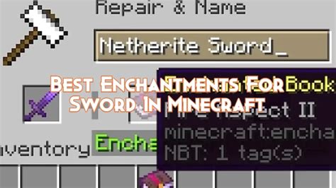 Best Enchantments For Sword In Minecraft - Pillar Of Gaming