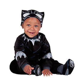 Buy Jazwares Baby Black Panther Costume 0/6MO Online at Low Prices in ...