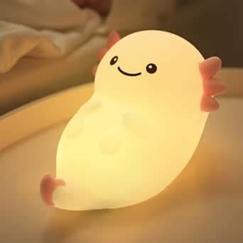 Myratts Cute Axolotl Night Light, Dimmable Nursery Lamps, Super Squishy ...