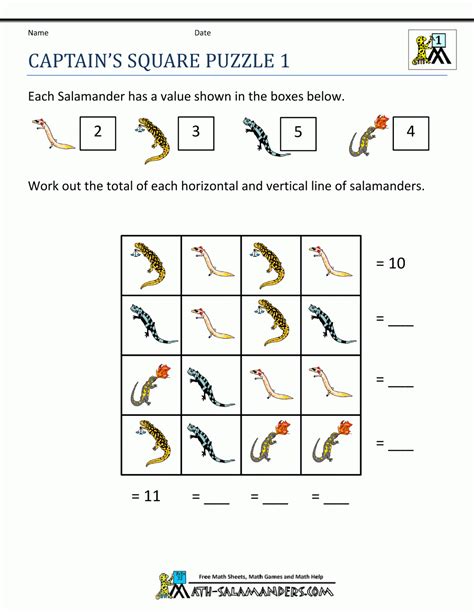 Image result for Math Puzzles 1st Grade