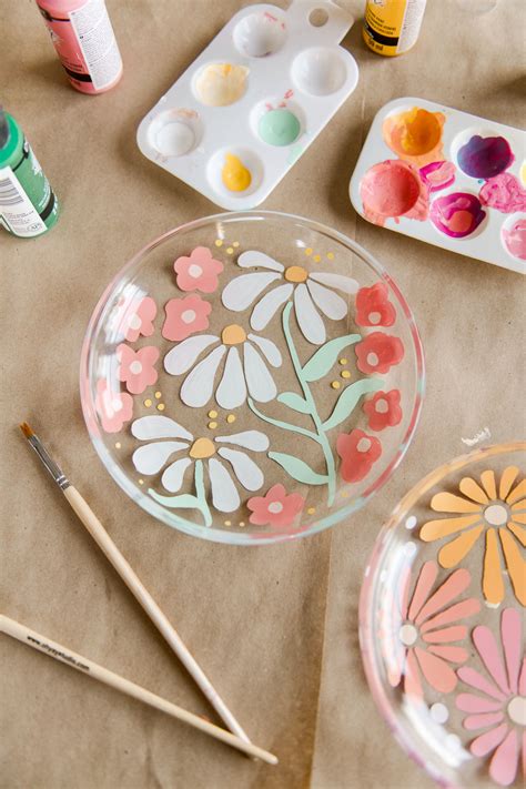 Painted glass plate DIY! – oh yay studio – Color + Painting + Making ...