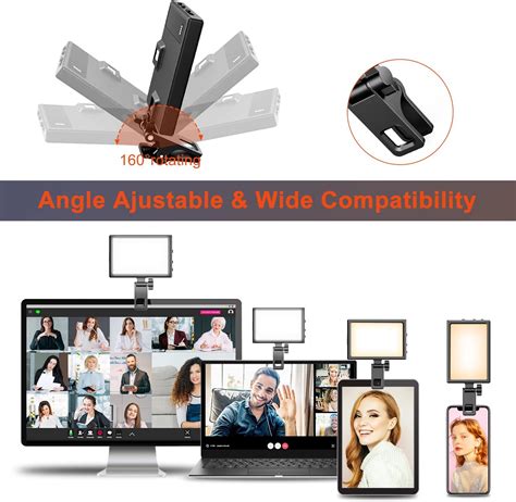 Buy Eicaus Rechargeable LED Selfie Fill Light with Monitor Clip and ...