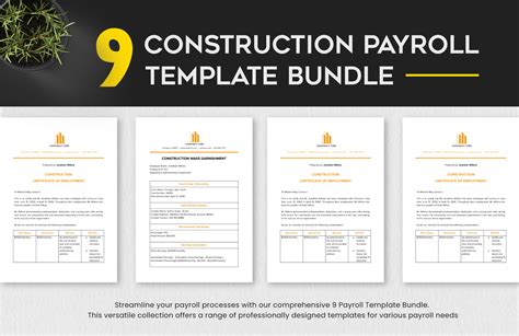 Construction Portfolio Template in InDesign, Word, Publisher, Pages ...