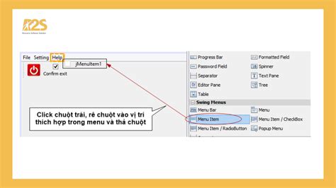 Java Swing Menu 的图像结果