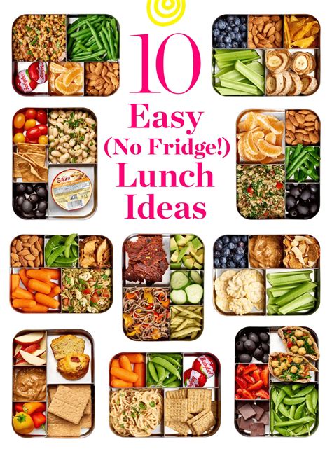 10 Easy Lunch Ideas That Don't Need to Be Refrigerated | Healthy packed ...