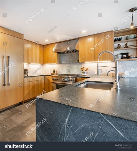 Modern Open Concept Home Interior Kitchen Stock Photo 2265597745 ...