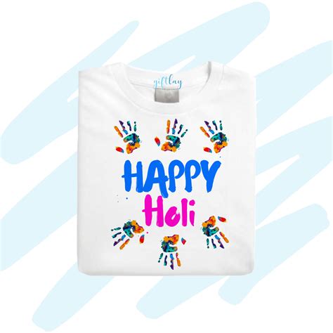 Happy Holi Hands Tshirt – Giftlay India