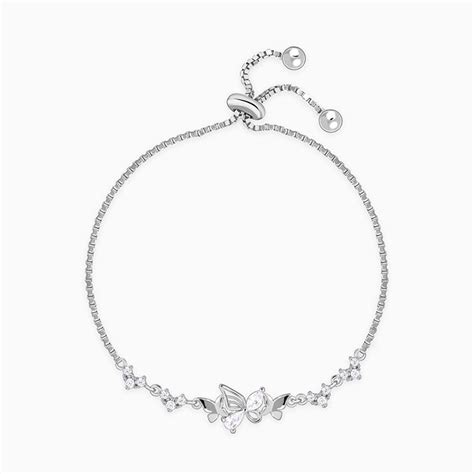 Silver Monarch Butterfly Bracelet – GIVA