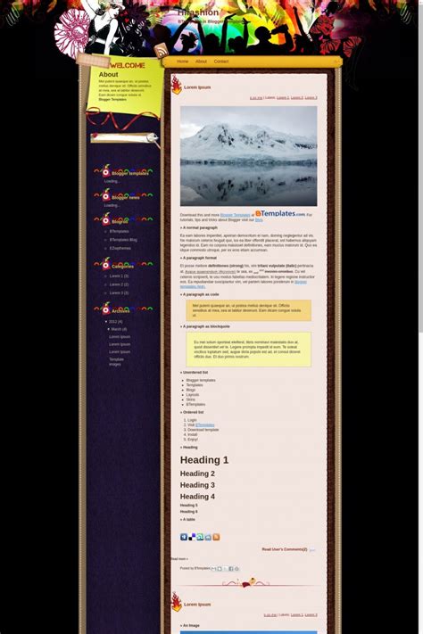 Hifashion Blogger Template - BTemplates