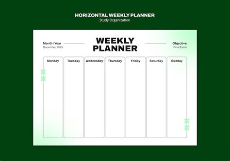 Calendrier hebdomadaire 2025 pdf PSD, High Quality Free PSD Templates ...