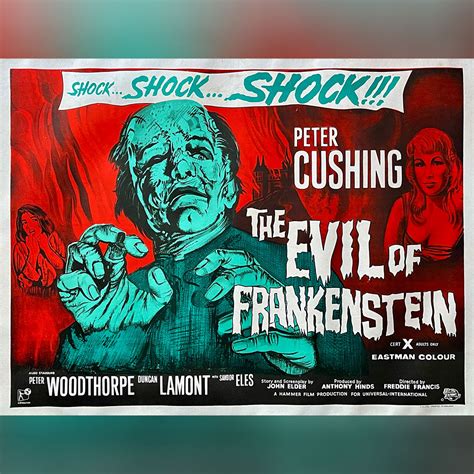 Evil of Frankenstein, The (1964) | Original Movie Poster | Vintage Film ...