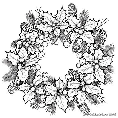 Holly Leaves Coloring Pages [2025]
