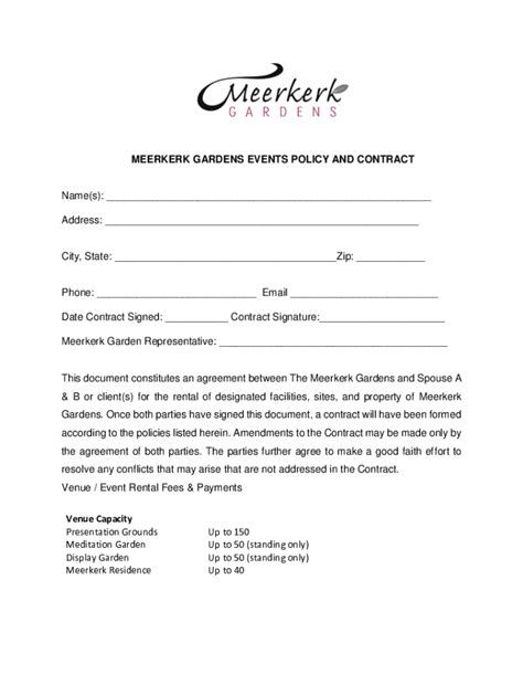 Fillable Online Meerkerk Gardens - All You Need to Know BEFORE ... Fax ...