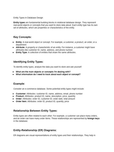 Image result for Write Types of Entity