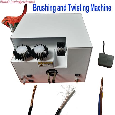 Pneumatic Multi-Functional Wire Cable Brushing Twisting Machine CX01